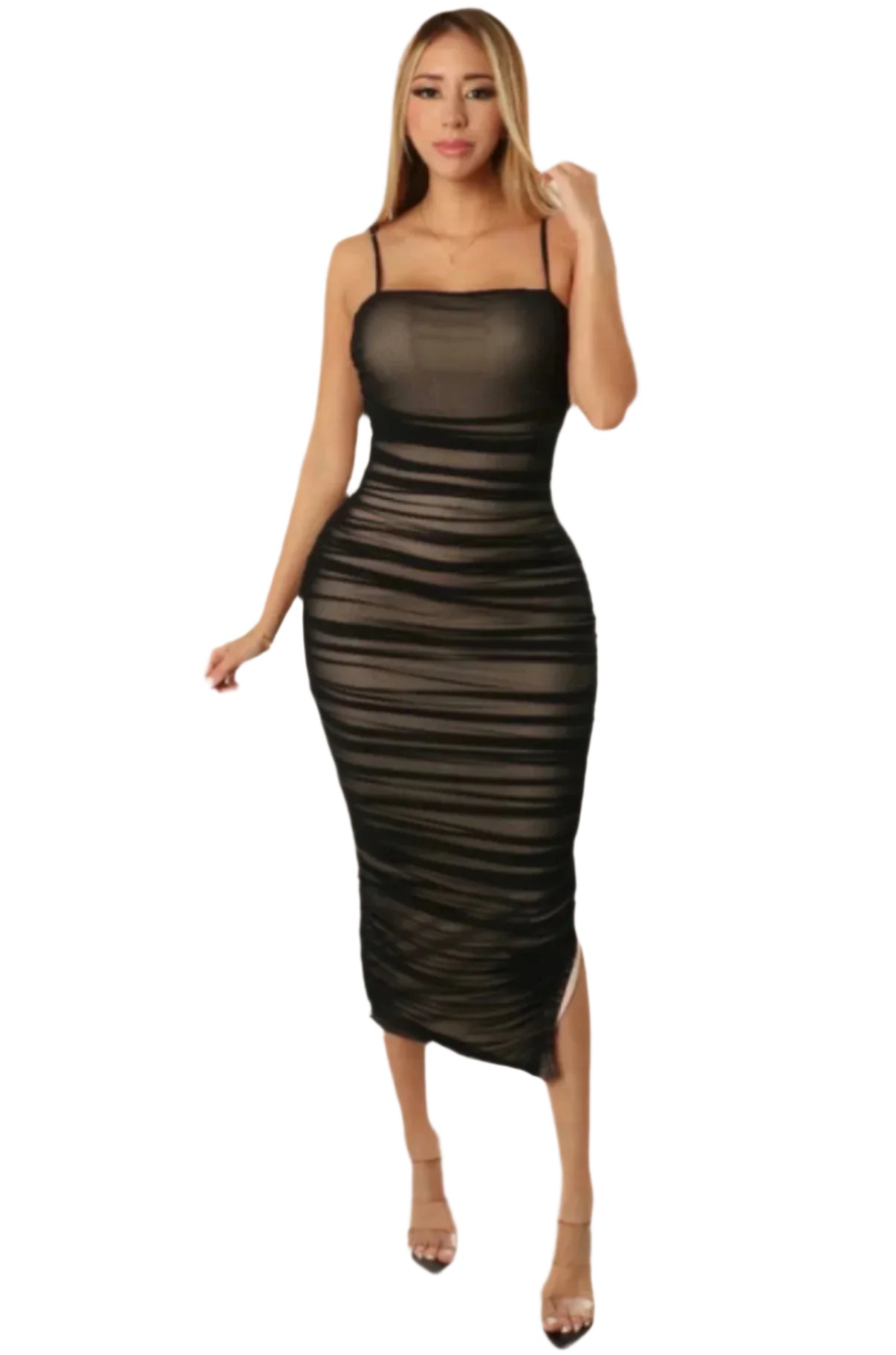 Balck Double Layered Dress